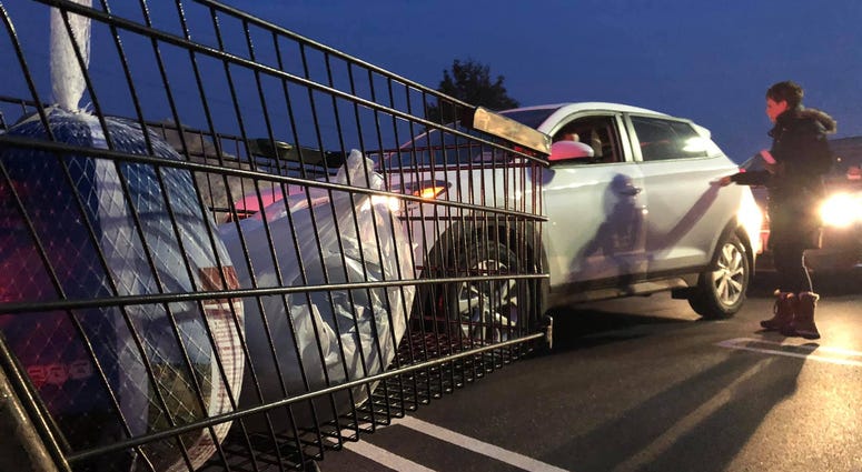 Turkeys for Tickets. November 20, 2019 (WBEN Photo/Mike Baggerman)
