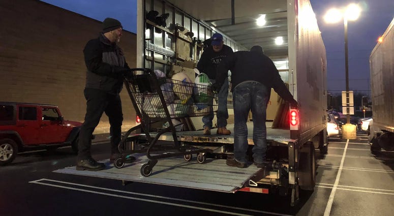 Turkeys for Tickets. November 20, 2019 (WBEN Photo/Mike Baggerman)