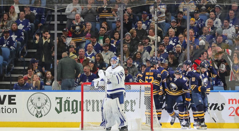 Buffalo Sabres celebrate