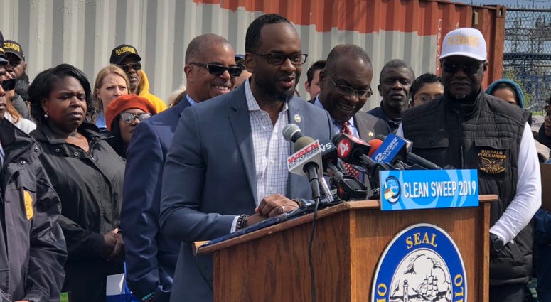 Buffalo Common Councilman. May 15, 2019 (WBEN Photo/Mike Baggerman)