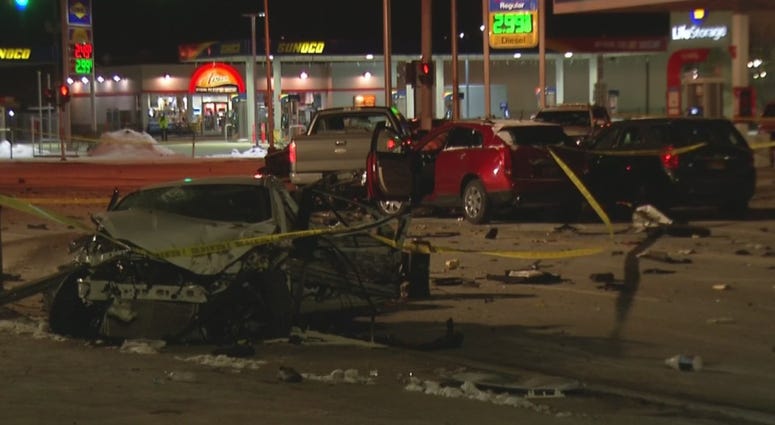 Accident scene in Tonawanda