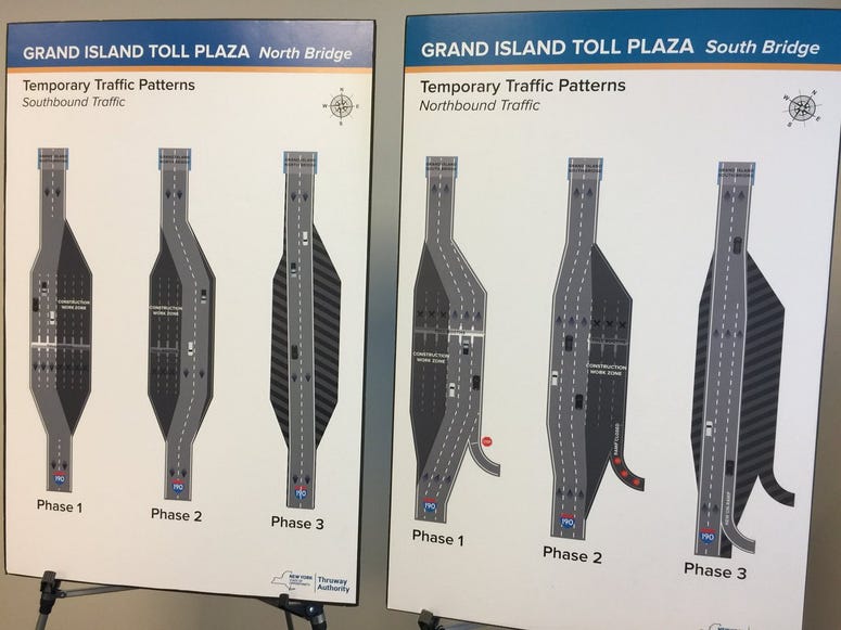 Cashless Tolling to affect traffic patterns at the Grand Island Bridge during its phases to remove the toll barriers