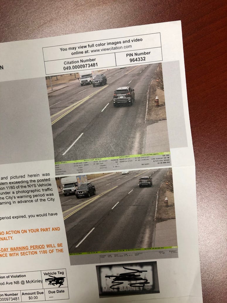 Rob Lucas' speed zone violation
