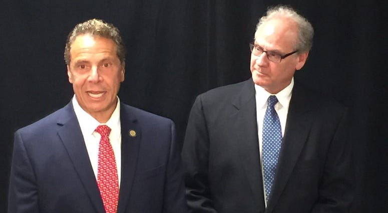 Governor Cuomo and Howard Zemsky (WBEN Photo/Mike Baggerman)