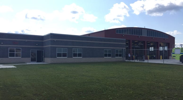 The new fire station at the Buffalo Niagara International Airport (WBEN Photo/Mike Baggerman)