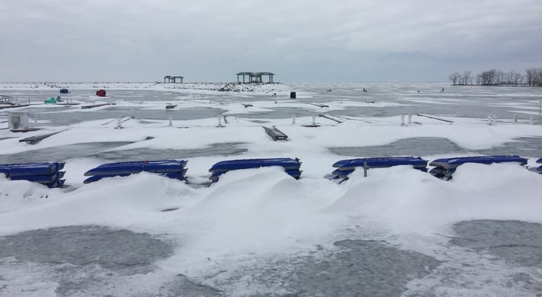 Lake Erie in January 2018 (WBEN Photo/Mike Baggerman)