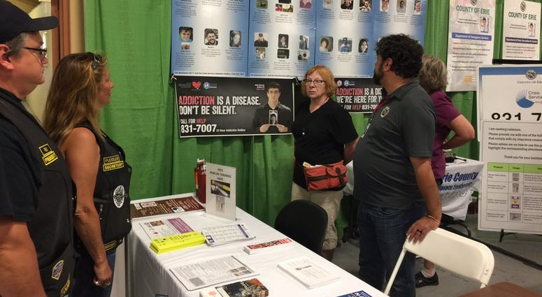 The Erie County Department of Health's area inside the marketplace at the Erie County Fair (WBEN Photo/Mike Baggerman)