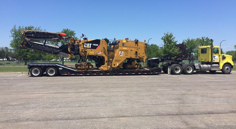 Construction equipment at the Town of Tonawanda Highway Department (WBEN Photo/Mike Baggerman)