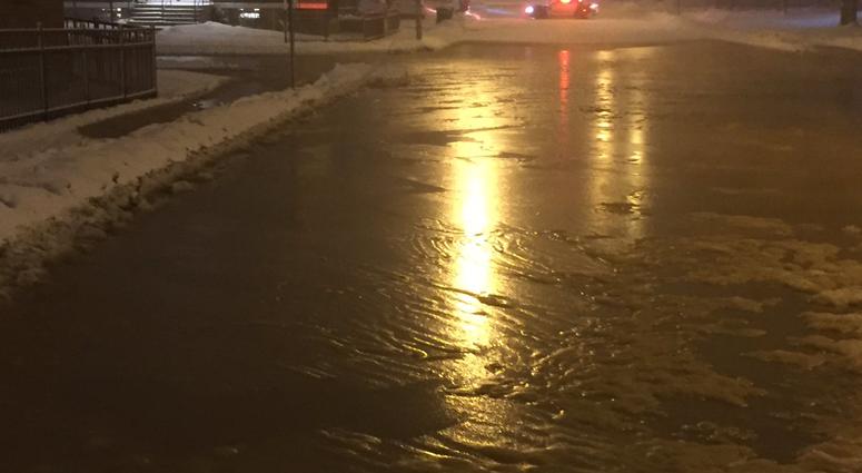 Hertel Ave. water main break Hertel Ave. water main break