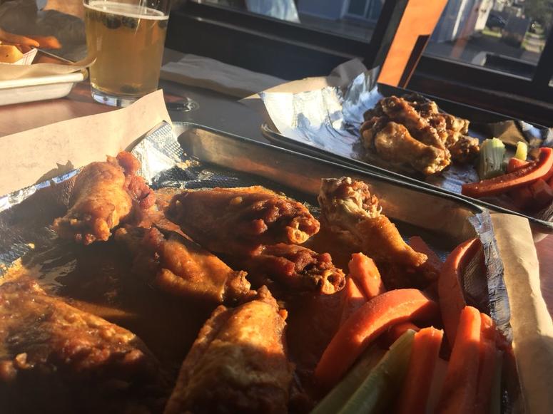 "Smitty" Medium and Beef on Weck wings at Doc Sullivan's (WBEN Photo/Mike Baggerman)
