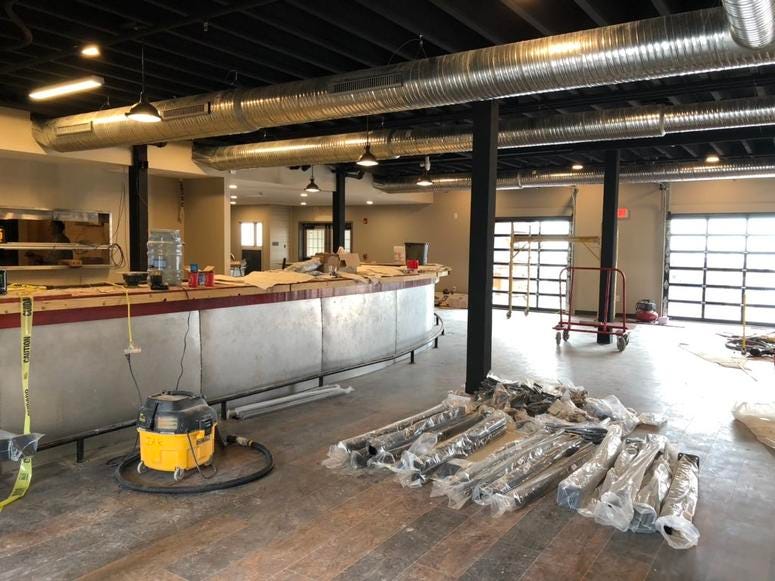 Charlie's Boat Yard under construction. May 17, 2019 (WBEN Photo/Mike Baggerman)
