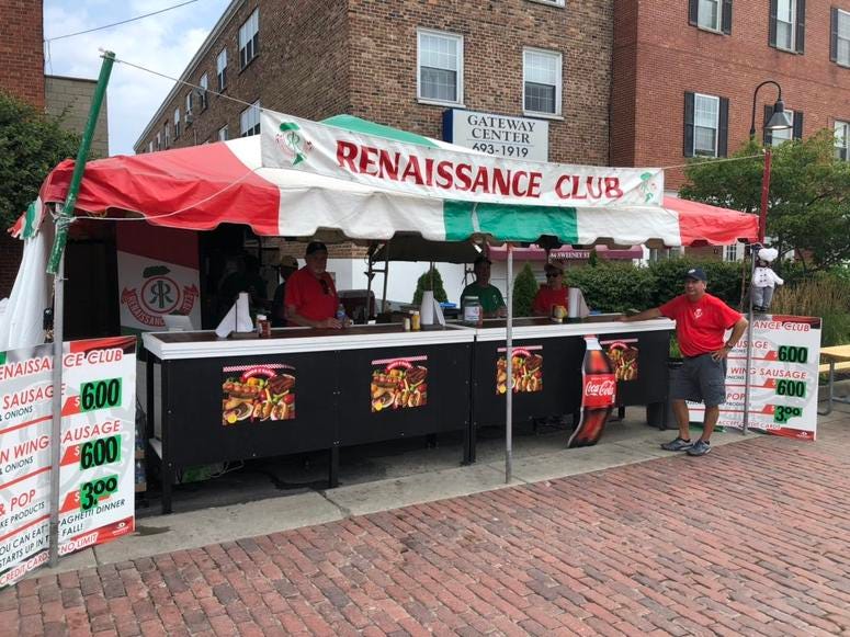 Renaissance Club tent at Canalfest. July 19, 2019 (WBEN Photo/Mike Baggerman)