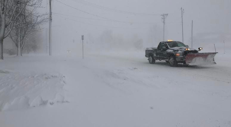 Blizzard from Hamburg. January 30, 2019 (WBEN Photo/Mike Baggerman)