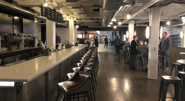 Inside Labatt House on Perry Street in Buffalo. November 15, 2018 (WBEN Photo/Mike Baggerman)
