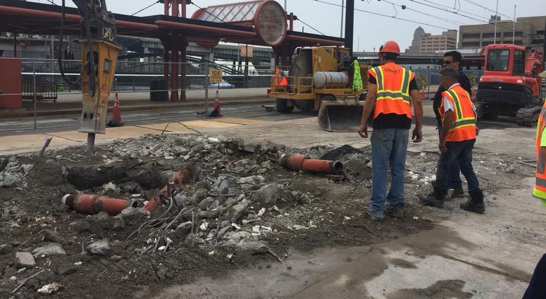 Lower Main Street. August 27, 2018 (WBEN Photo/Mike Baggerman)