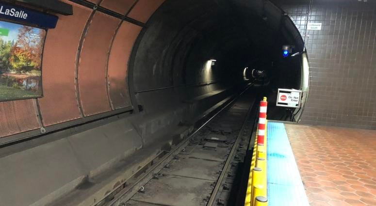 NFTA Metro Rail station at LaSalle Street. May 3, 2019 (WBEN Photo/Mike Baggerman)