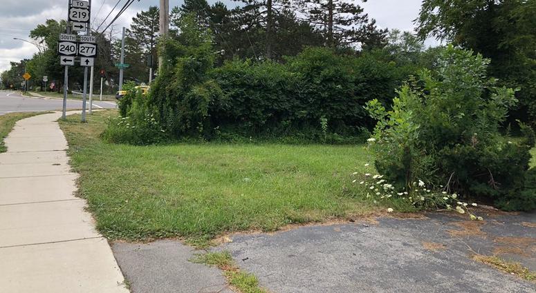Proposed site of a Tim Hortons in Orchard Park. (WBEN Photo/Susan Rose)