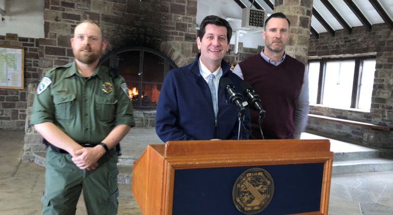Erie County Executive Mark Poloncarz at Chestnut Ridge Park