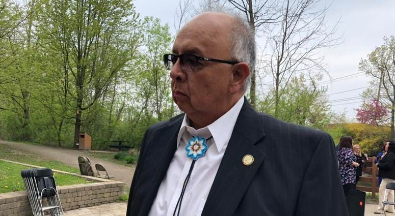 Seneca Nation President Rickey Armstrong Sr. May 17, 2019 (WBEN Photo/Mike Baggerman)