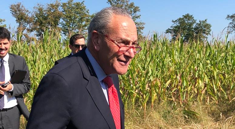 Chuck Schumer. October 1, 2019 (WBEN Photo/Mike Baggerman)