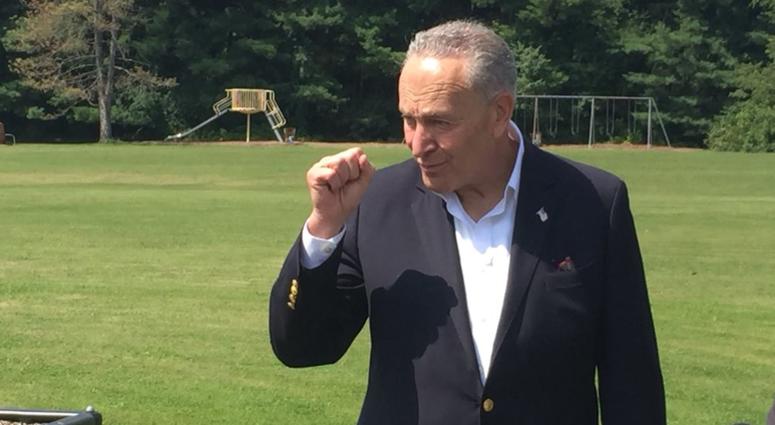 Senator Chuck Schumer. August 24, 2018 (WBEN Photo/Mike Baggerman)
