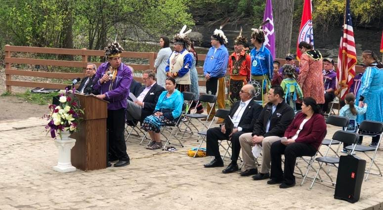 Seneca Nation commemorates anniversary of Buffalo Creek Treaty. May 17, 2019 (WBEN Photo/Mike Baggerman)