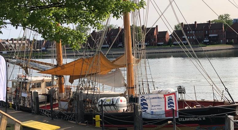 Tall Ships at Canalside. July 8, 2019 (WBEN Photo/Mike Baggerman)
