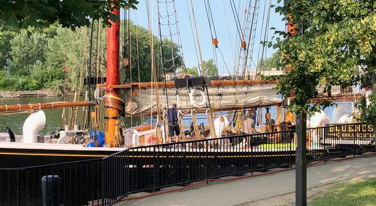 Tall Ships at Canalside. July 8, 2019 (WBEN Photo/Mike Baggerman)