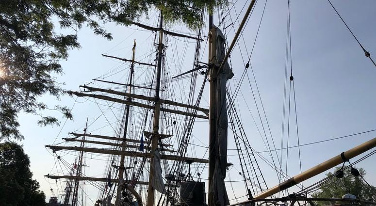 Tall Ships at Canalside. July 8, 2019 (WBEN Photo/Mike Baggerman)