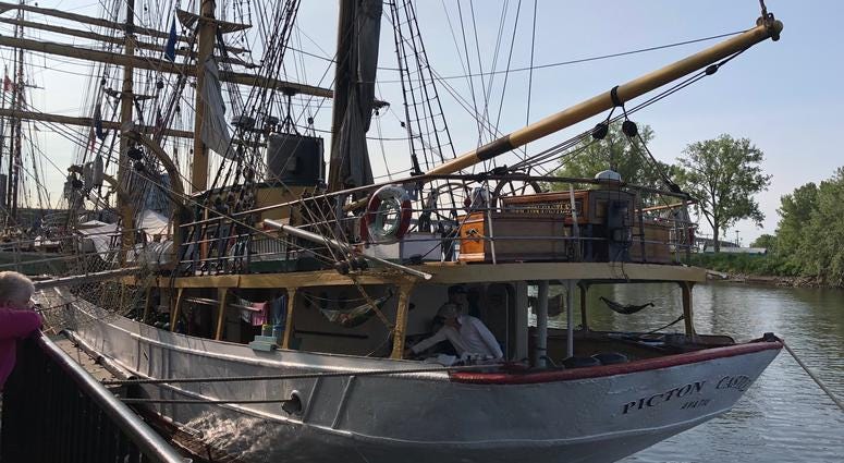 Tall Ships at Canalside. July 8, 2019 (WBEN Photo/Mike Baggerman)