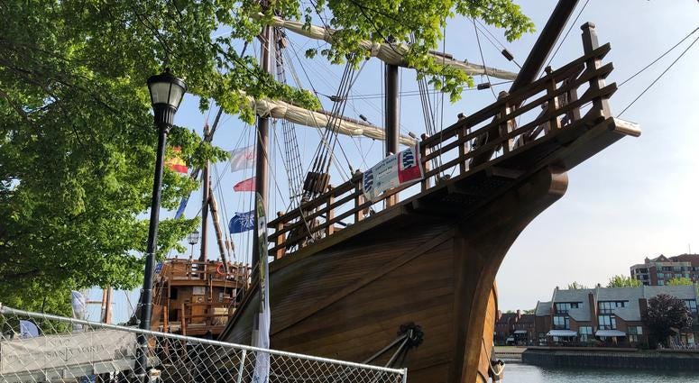 Tall Ships at Canalside. July 8, 2019 (WBEN Photo/Mike Baggerman)