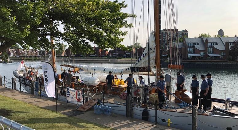 Tall Ships at Canalside. July 8, 2019 (WBEN Photo/Mike Baggerman)