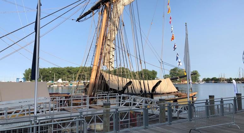 Tall Ships at Canalside. July 8, 2019 (WBEN Photo/Mike Baggerman)