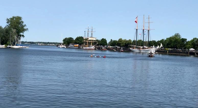 Tall Ships at Canalside. July 8, 2019 (WBEN Photo/Mike Baggerman)