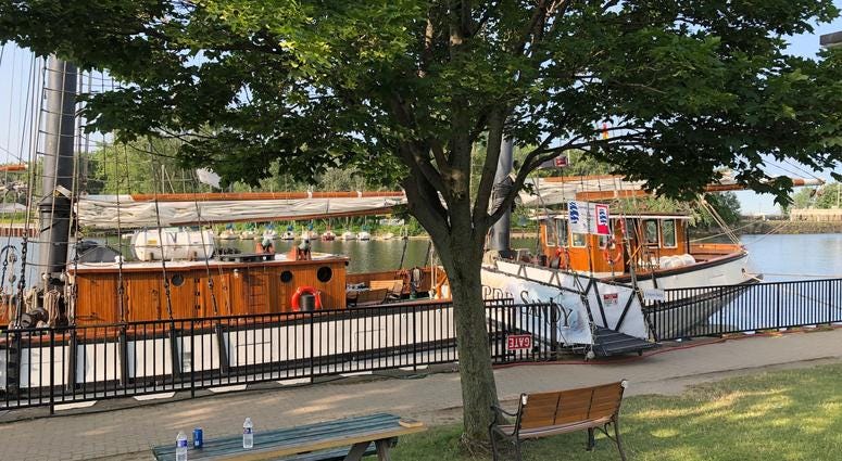Tall Ships at Canalside. July 8, 2019 (WBEN Photo/Mike Baggerman)