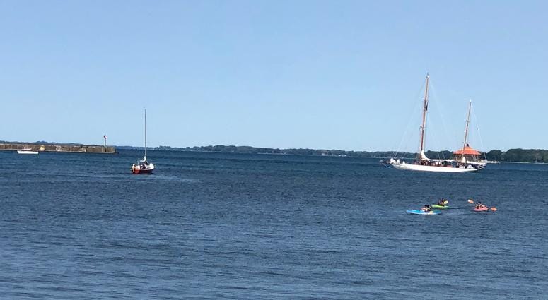 Tall Ships at Canalside. July 8, 2019 (WBEN Photo/Mike Baggerman)