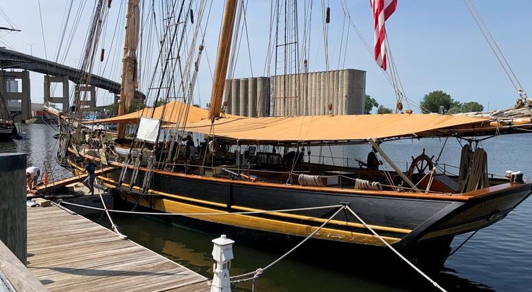 Tall Ships at Canalside. July 8, 2019 (WBEN Photo/Mike Baggerman)