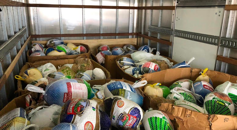 Turkeys for Tickets 2019. November 20, 2019 (WBEN Photo/Mike Baggerman)