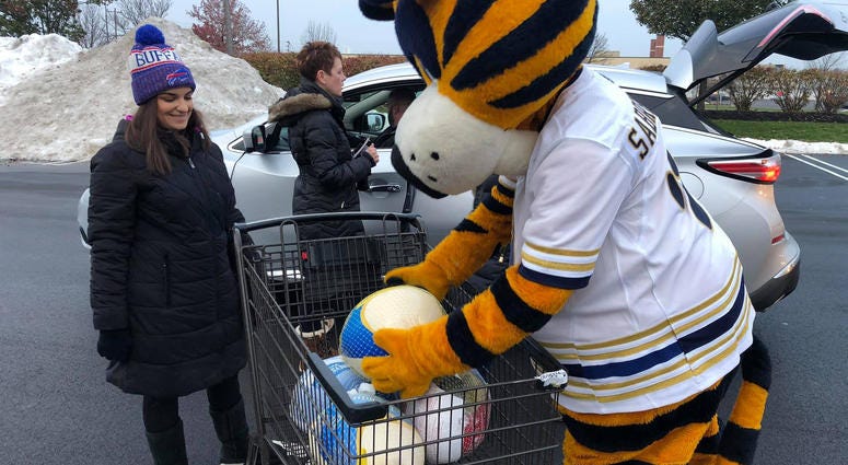 Turkeys for Tickets. November 20, 2019 (WBEN Photo/Mike Baggerman)