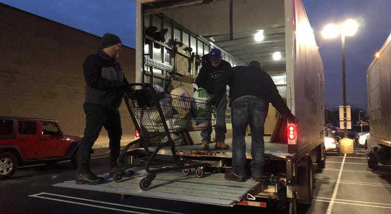 Turkeys for Tickets. November 20, 2019 (WBEN Photo/Mike Baggerman)