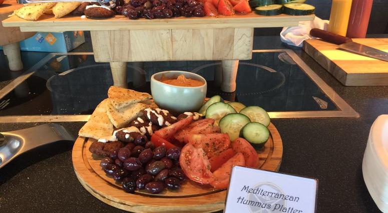 Mediterranean Hummus Platter. (WBEN Photo/Mike Baggerman)