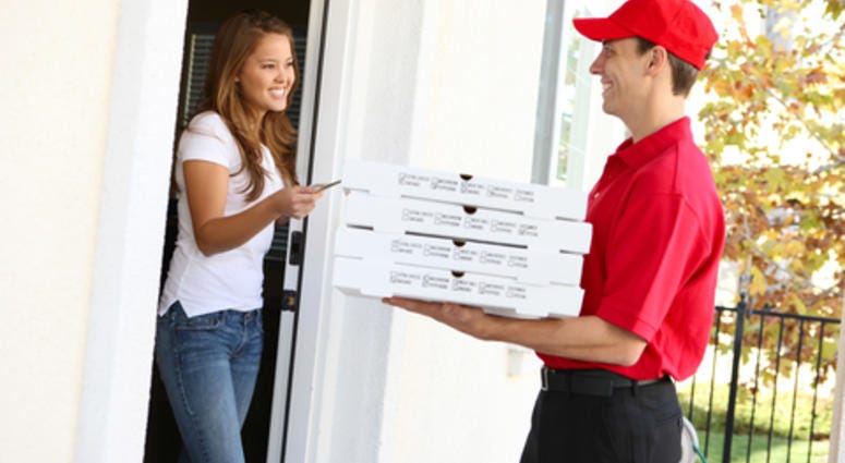 Dude Delivering Pizza Pizza Delivery
