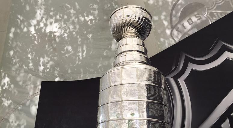Lord Stanley's Cup at KeyBank Center (WBEN Photo/Mike Baggerman)