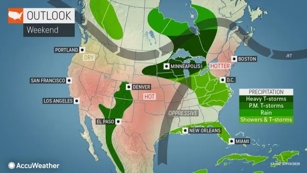 Weekend forecast/AccuWeather.com