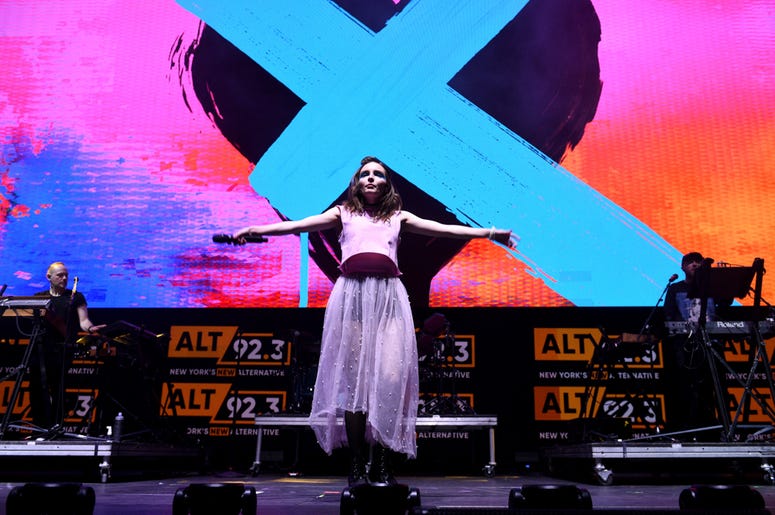CHVRCHES perform at Not So Silent Night