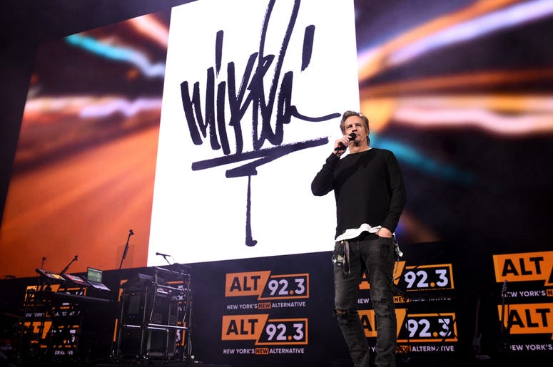Mike Shinoda performs at Not So Silent Night