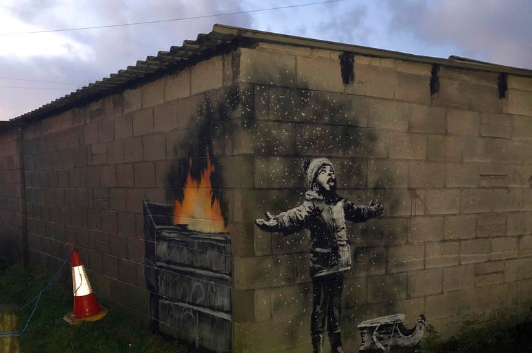 Banksy Wales Piece