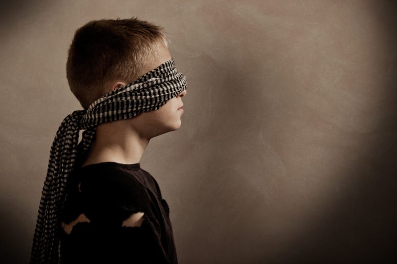 Blindfolded Boy Blindfolded Boy