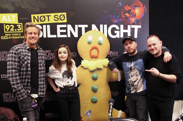 Backstage at Not So Silent Night