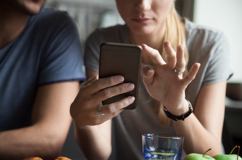 Woman on cell phone